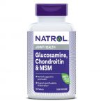 Глюкозамін, Хондроїтин та MSM, Glucosamine, Chondroitin & MSM, Natrol, 90 таблеток