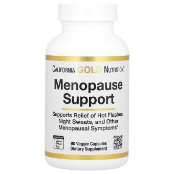 Підтримка під час менопаузи, Menopause Support, California Gold Nutrition, 90 вегетеріанських капсул