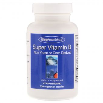 Супер Комплекс Вітаміну В, Super Vitamin B, Allergy Research Group,120 гелевих капсул
