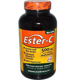 Естер-С з Біфлавоноїдами, Ester-C, American Health, 500 мг, 450 таблеток