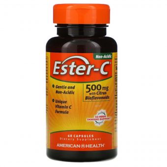 Естер-С з Біфлавоноїдами, Ester-C, American Health, 500 мг, 60 капсул