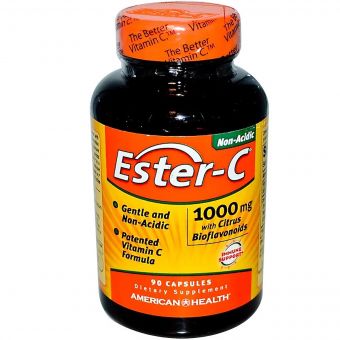 Естер-С з Біфлавоноїдами, Ester-C, American Health, 1000 мг, 90 капсул