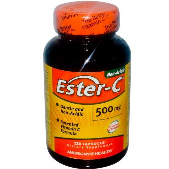 Естер-С, Вітамін С, Ester-C, American Health, 500 мг, 120 капсул