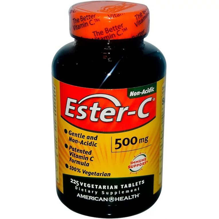 Естер-С, Вітамін С, Ester-C, American Health, 500 мг, 225 таблеток