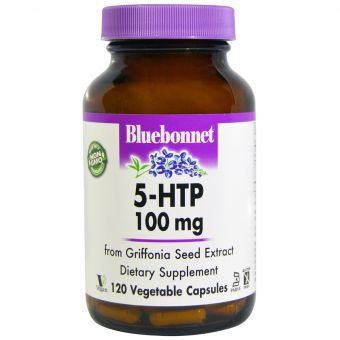 5-HTP (Гідрокситриптофан), 100мг, Bluebonnet Nutrition, 120 капсул
