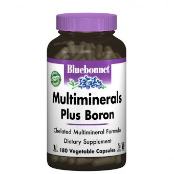 Мультимінерали + Бор з Залiзом, Bluebonnet Nutrition, 180 вегетаріанських капсул
