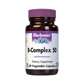 В-Комплекс 50, Bluebonnet Nutrition, 50 вегетаріанських капсул