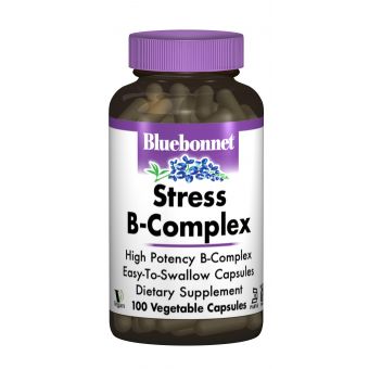 Стрес В-Комплекс 100, Bluebonnet Nutrition, 100 гелевих капсул