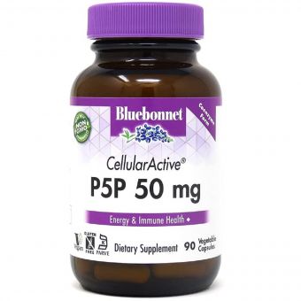 P-5-P (піридоксальфосфат) 50мг, Bluebonnet Nutrition, 90 вегетаріанських капсул
