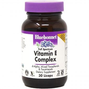 Комплекс Вітаміну E, Vitamin E Complex, Bluebonnet Nutrition, 30 капсул