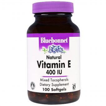 Вітамін E 400 МО, Vitamin E, Bluebonnet Nutrition, 100 желатинових капсул