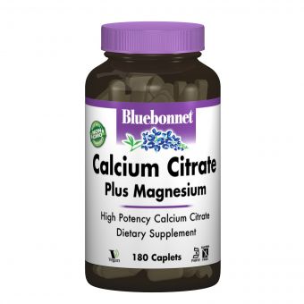 Цитрат Кальцію + Магній, Bluebonnet Nutrition, 180 капсул