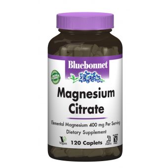 Цитрат Магнію, Bluebonnet Nutrition, 120 капсул