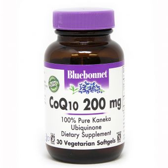Коензим Q10 200мг, Bluebonnet Nutrition, 30 вегетеріанських капсул