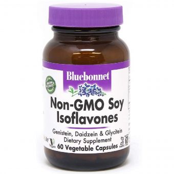 Соєві Ізофлавони, Non-GMO Soy Isoflavones, Bluebonnet Nutrition, 60 вегетаріанських капсул