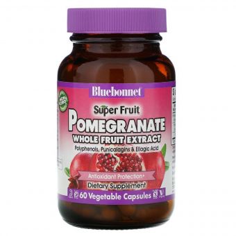 Екстракт плодів Граната, Pomegranate Extract, Bluebonnet Nutrition, 60 вегетаріанських капсул