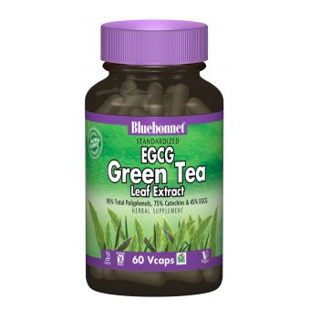 EGCG Екстаркт Листя Зеленого Чаю, Bluebonnet Nutrition, 60 гелевих капсул
