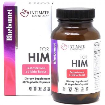 Комплекс Для Нього, Intimate Essentials For Him, Testosterone, Libido Boost, Bluebonnet Nutrition, 60 капсул