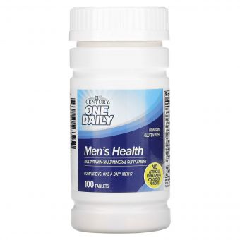 Мультивітаміни для Чоловіків, One Daily, Men&apos;s Health, 21st Century, 100 таблеток