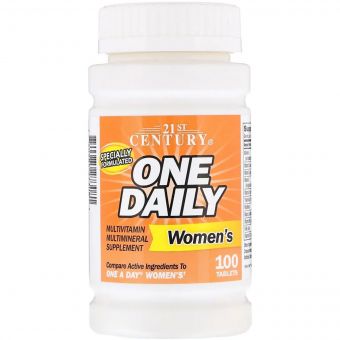 Мультивітаміни для Жінок, One Daily, 21st Century, 100 таблеток