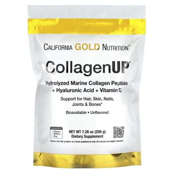 Колаген Пептиди UP без ароматизаторів, Collagen, California Gold Nutrition, 7,26 унц. (206 г)