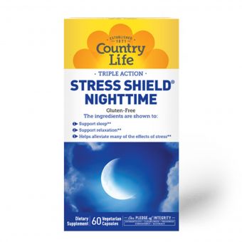 Комплекс для Здорового Сну, Stress Shield, Country Life, 60 вегетаріанських капсул