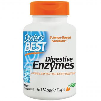 Травні ферменти вегетаріанські, Digestive Enzymes, Doctor&apos;s Best, 90 капсул