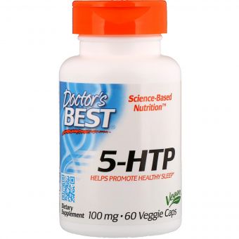 5-HTP (Гідрокситриптофан), 100мг, Doctor&apos;s Best, 60 капсул