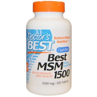 МСМ (метілсульфонілметан) 1500, OptiMSM, Doctor&apos;s Best, 120 таблеток
