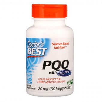 Пірролохінолінхінон PQQ, Doctor&apos;s Best, 20 мг, 30 вегетарианских капсул