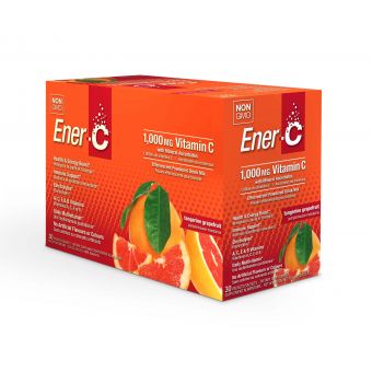 Вітамінний Напій для Підвищення Імунітету, Мандарин та Грейпфрут, Vitamin C, Ener-C, 30 пакетиків