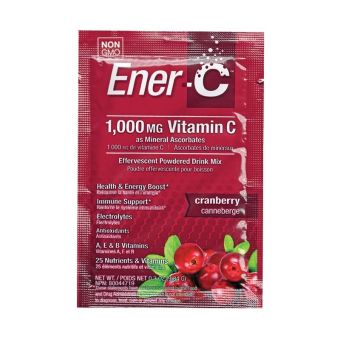 Вітамінний Напій для Підвищення імунітету, Смак Клюкви, Vitamin C, Ener-C, 1 пакетик