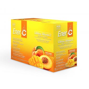 Вітамінний Напій для Підвищення Імунітету, Смак Персику та Манго, Vitamin C, Ener-C, 30 пакетиків