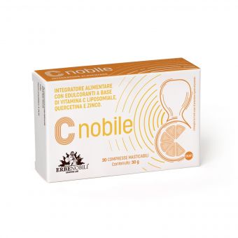 Вітамін С для підвищення енергії та імунітету, Cnobile, Erbenobili, 30 таблеток