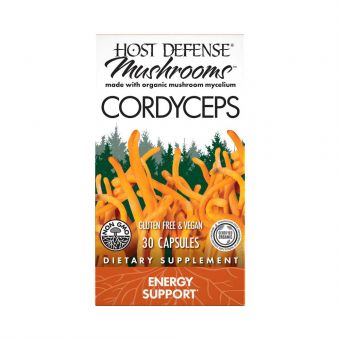 Гриби кордицепс, підтримка вироблення енергії, Cordyceps, Fungi Perfecti, 30 вегетаріанських капсул