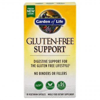Ферменти для травлення Глютена, Gluten-Free Support, Garden of Life, 90 вегетаріанських капсул