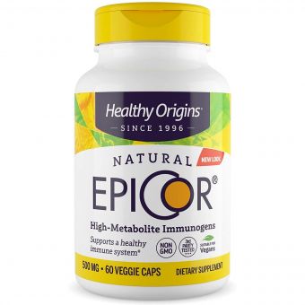 Епікор, Природний Захист Імунітету 500мг, EpiCor, Healthy Origins, 60 гелевих капсул