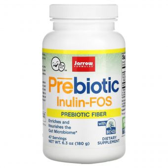 Пребіотик Інулін, Prebiotic Inulin FOS, Jarrow Formulas, порошок, 180 гр.