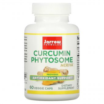 Фітосоми Куркуміну 500 мг, Curcumin Phytosome Meriva, Jarrow Formulas, 60 гелевих капсул