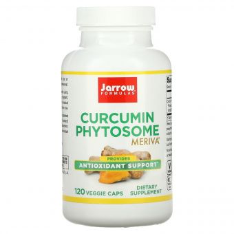 Фітосоми Куркуміну 500 мг, Curcumin Phytosome Meriva, Jarrow Formulas, 120 гелевих капсул