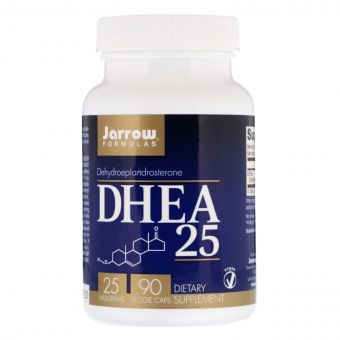 Дегідроепіандростерон 25 мг, DHEA, Jarrow Formulas, 90 гелевих капсул