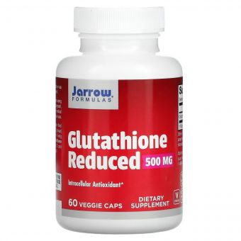 Глутатіон відновлений, 500 мг, Glutathione Reduced, Jarrow Formulas, 60 вегетаріанських капсул