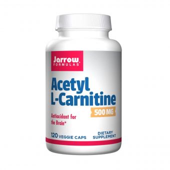 Ацетил L-Карнітин, Acetyl L-Carnitine, Jarrow Formulas, 500 мг, 120 капсул