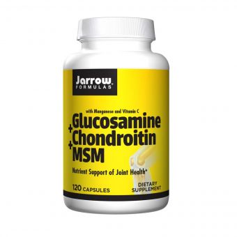 Глюкозамін & Хондроїтин & МСМ, Jarrow Formulas, 120 желатинових капсул