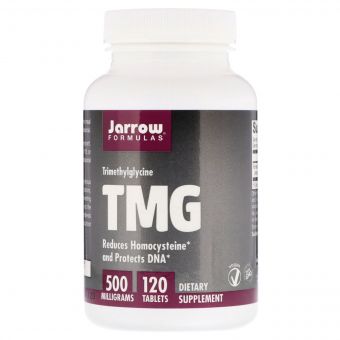 Триметилгліцин, TMG (ТМГ), 500 мг, Jarrow Formulas, 120 таблеток