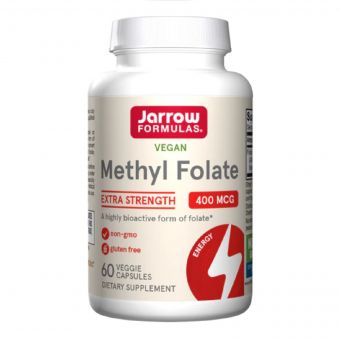 Метил Фолієва Кислота (Метилфолат) 400 мкг, Methyl Folate, Jarrow Formulas, 60 вегетаріанських капсул