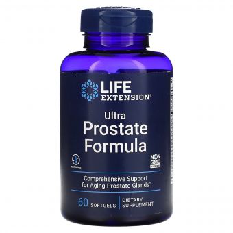 Ультра формула для простати, Ultra Prostate Formula, Life Extension, 60 желатинових капсул