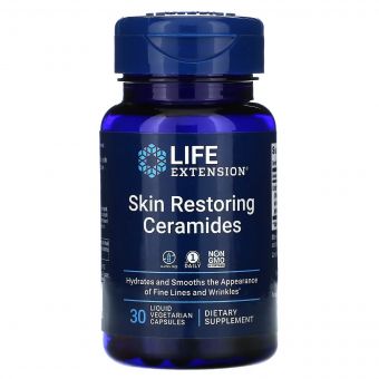 Кераміди для відновлення шкіри, Skin Restoring Ceramides, Life Extension, 30 рідких вегетаріанських капсул