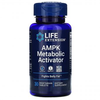 Активатор метаболізму, AMPK Metabolic Activator, Life Extension, 30 вегетаріанських таблеток