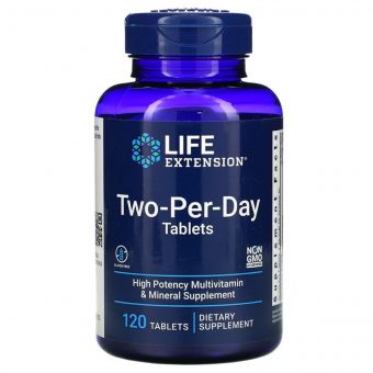 Мультивітаміни Двічі в День, Life Extension, 120 таблеток